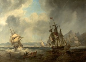 Escena en el Mediterráneo, 1842