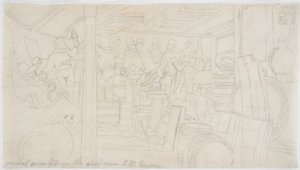 El camarote del H.M.S. Caesar de John Wilson Carmichael