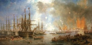 Bombardeo de Sveaborg (Finlandia), 9 de agosto de John Wilson Carmichael