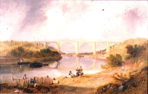 Puente Victoria sobre el río Wear de John Wilson Carmichael
