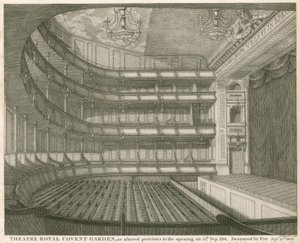 Teatro Real, Covent Garden, Londres, alterado antes de la apertura el 15 de septiembre de 1794 de John Winston
