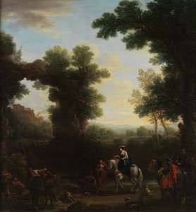 Paisaje Clásico con Gitanos, 1748 de John Wootton
