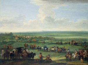 Jorge I (1660-1727) en Newmarket, 4 o 5 de octubre de 1717, c.1717 de John Wootton
