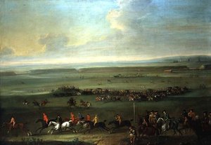 El Poste de Salida en Newmarket de John Wootton