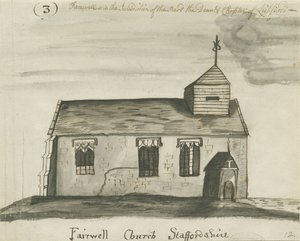 Iglesia Farewell: dibujo en sepia, s.f. [c. 1780]