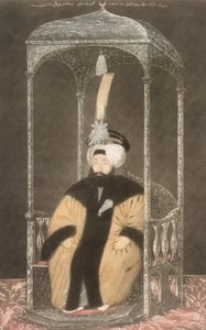 Mahmud II (1785-1839), sultán entre 1808 y 1839, de «Serie de retratos de los emperadores de Turquía».