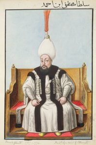Mustapha III (1717-74), sultán entre 1757 y 1774, de «Serie de retratos de los emperadores de Turquía». de John Young