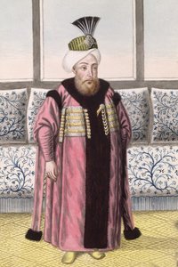Mustapha II (1664-1703) Sultán entre 1695 y 1703, de «Serie de retratos de los emperadores de Turquía».