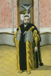 Mustapha IV (1779-1808), sultán entre 1807 y 1808, de «Serie de retratos de los emperadores de Turquía». de John Young