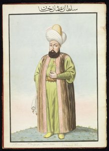 Othman (Osman) I (1259-1326), fundador del Imperio otomano, sultán entre 1299 y 1326, de «Serie de retratos de los emperadores de Turquía».