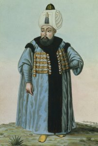 Selim II (1524-74), llamado «Sari», el Rubio o el Borracho, sultán entre 1566 y 1574, de «Serie de retratos de los emperadores de Turquía». de John Young