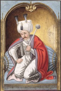 Selim I (1466-1520), llamado «Yavuz», el Severo, sultán entre 1512 y 1520, de «Una serie de retratos de los emperadores de Turquía». de John Young