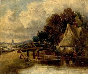 En el Stour cerca de East Bergholt, Suffolk de John Constable
