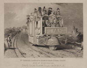 El coche de vapor de Londres y Birmingham del Dr. Church de John after Cooke