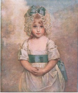 Charlotte Augusta Papendier a la edad de cinco años, Bibbys Annual, 1916-17 de John after Hoppner