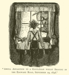 Aparición espantosa a un caballero mientras se afeitaba en Edgware Road, 29 de septiembre de 1846