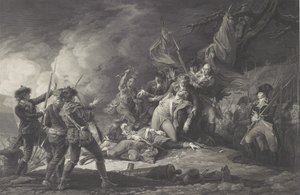 La muerte del general Montgomery en el ataque de Quebec, diciembre de 1775