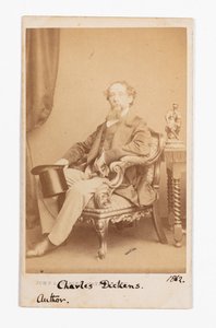 Carte-de-visite de Charles Dickens de John and Charles Watkins