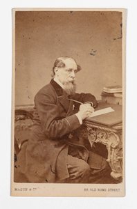 Carte-de-visite de Charles Dickens, por John & Charles Watkins de John and Charles Watkins