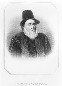 Retrato de Thomas Sackville (1536-1608) 1er Conde de Dorset, de 