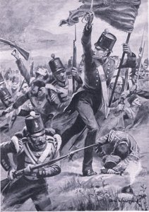 El avance de la División Ligera en Alma, 20 de septiembre de 1854, ilustración de 
