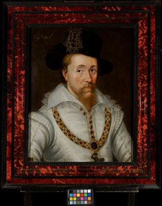 Jaime I y VI (1556-1625) de John de the Elder (studio of) Critz