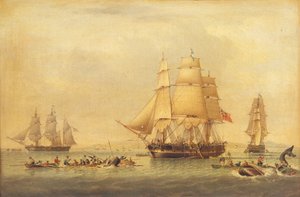 Balleneros de la pesquería de los mares del sur de John of Hull Ward