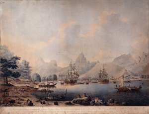Vista de Moorea, 1787 de John the Younger Cleveley