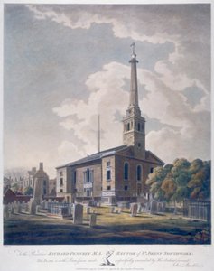 Vista de la Iglesia de San Juan Horsleydown, Bermondsey, Londres de John william Edy