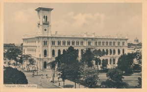 Oficina de telégrafos, Calcuta, c. 1900 de Johnston and Hoffmann
