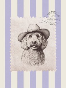 Sello de garabatos de vaqueros