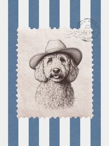Sello «Doodle Dog Cowboy»