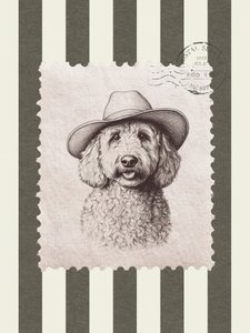 Sombrero de vaquero Goldendoodle