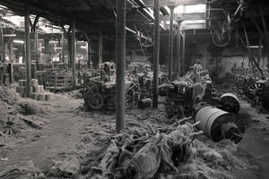 Fábrica de yute, Calcuta, India, 2017 (foto) de Jon Nicholson