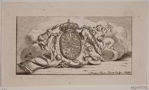 Viñeta con escudo de armas de Jonas Haas