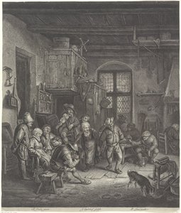 Interior de casa de campo con pareja de baile de Jonas Suyderhoef