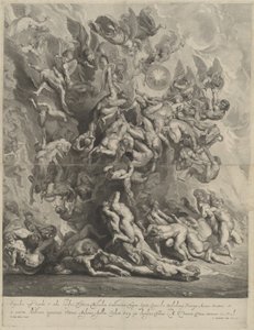 Caída de los condenados de Jonas Suyderhoff, after Sir Peter Paul Rubens