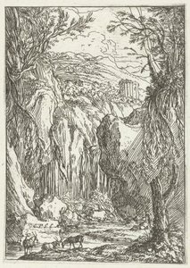 Paisaje rocoso con templo antiguo de Jonas Umbach