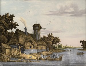 Molino junto a un río