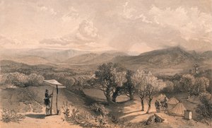 El Valle de Baidar, desde la Villa de Rear Petroski, Mirando al Este, 1856 de Jonathan Needham
