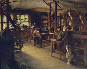 El taller de James Watt, 1889 de Jonathan Pratt