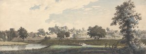 El río Stour, la iglesia de Santa Mildred y el castillo de Canterbury de Jonathan Skelton