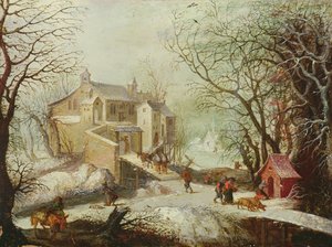 Paisaje de invierno de Joos or Josse de Momper