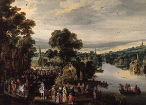 Fiesta del pueblo de Joos or Josse de The Younger Momper