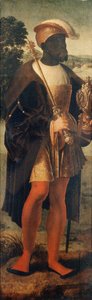 Baltasar el Rey Moro, c.1525 (óleo sobre tabla) de Joos van (attr. to) Cleve