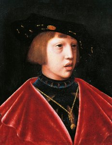 Retrato de Carlos V de niño (Gante de Joos van (attr. to) Cleve