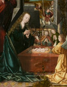 Tríptico de Belén, circa 1540 de Joos van (attr. to) Cleve