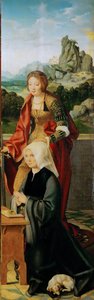 Arte neerlandés temprano: con donante (Altar alado, panel derecho) por Joos van Cleve, ca. 1530 de Joos van Cleve