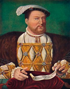 Retrato de Enrique VIII en el Palacio de Hampton Court, c1530