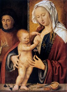 La Sagrada Familia, siglo XVI de Joos van Cleve
